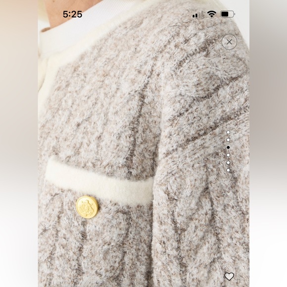 J.Crew Cable Knit Sweater Jacket - Picture 5 of 6
